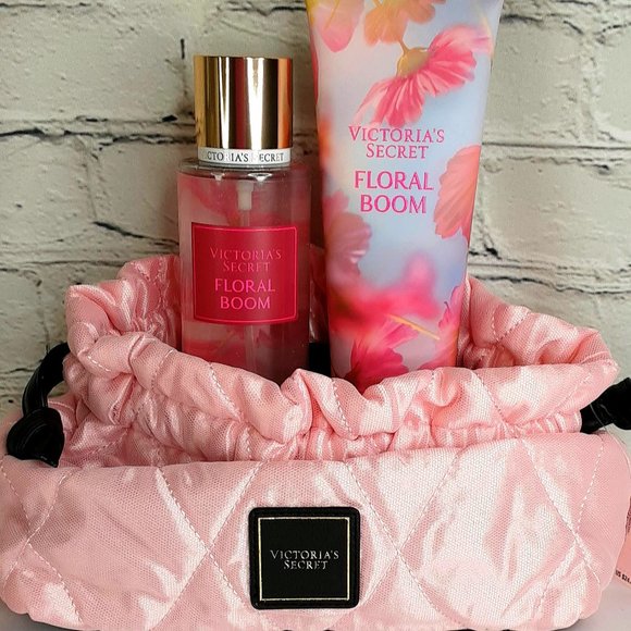 'VICTORIA'S SECRET' 'FLORAL BLOOM' BODY MIST, LOTION, VS LOGO CINCH BAG … - Picture 13 of 16
